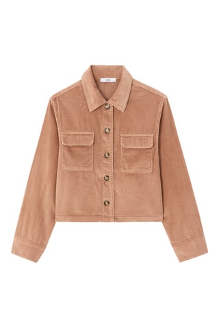 Velours Blouse Straight - Beige