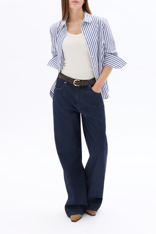 Blouse straight - Marineblauw