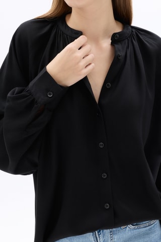 Blouse straight - Zwart