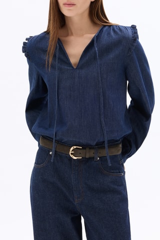 Top - Marineblauw