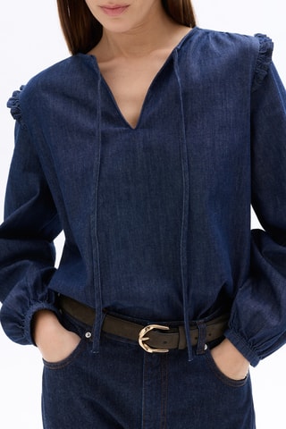 Top - Marineblauw