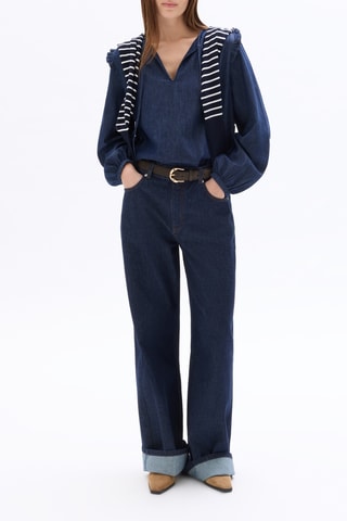 Top - Marineblauw