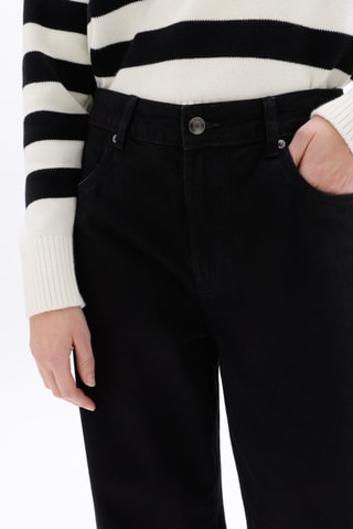 Jeans Wide Legs met Hoge Taille - Zwart