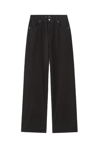 Jeans Wide Legs met Hoge Taille - Zwart