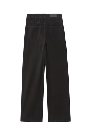 Jeans Wide Legs met Hoge Taille - Zwart