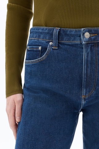 Jeans mom fit - Marineblauw