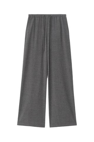 Broek Wide Legs - Donkergrijs
