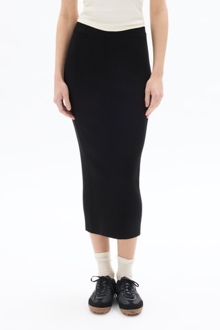Midirok Hoge Taille - Zwart