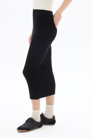 Midirok Hoge Taille - Zwart
