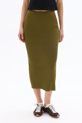 Midirok Hoge Taille - Kaki
