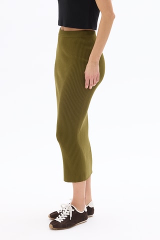Midirok Hoge Taille - Kaki