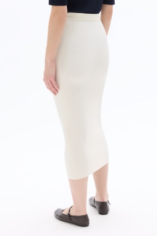 Midirok Hoge Taille - Ivoorkleurig