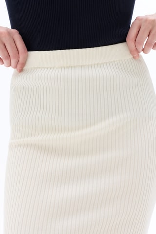 Midirok Hoge Taille - Ivoorkleurig