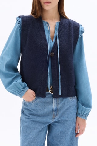 Mouwloos Vest - Marineblauw