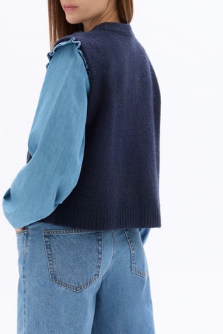 Mouwloos Vest - Marineblauw