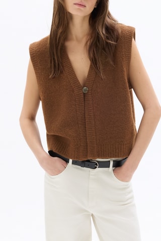 Mouwloos Vest - Bruin