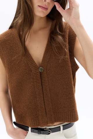 Mouwloos Vest - Bruin