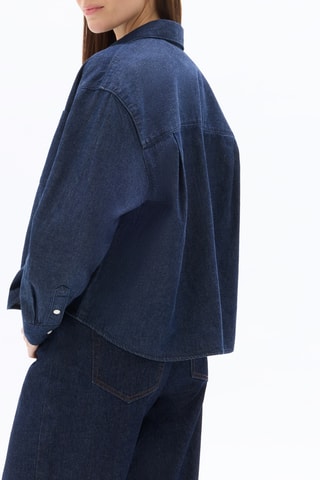 Blouse relaxed - Marineblauw