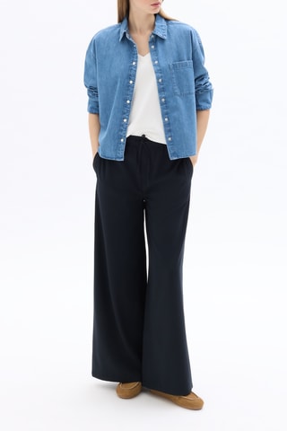 Blouse relaxed - Hemelsblauw