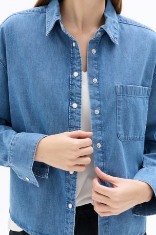 Blouse relaxed - Hemelsblauw