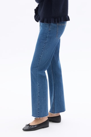 Jeans Flare Cut - Marineblauw