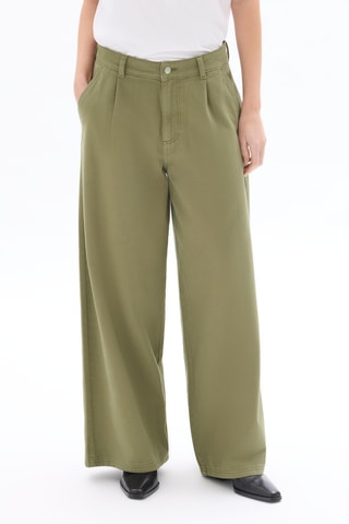 Broek Wide Legs - Kaki