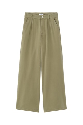 Broek Wide Legs - Kaki