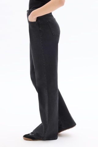 Jeans wide legs - Zwart