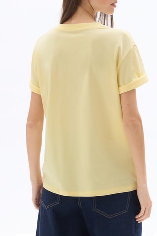Biologisch Katoenen T-shirt Regular - Geel