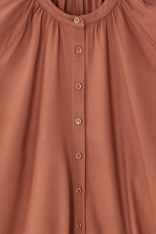 Blouse straight - Steenrood