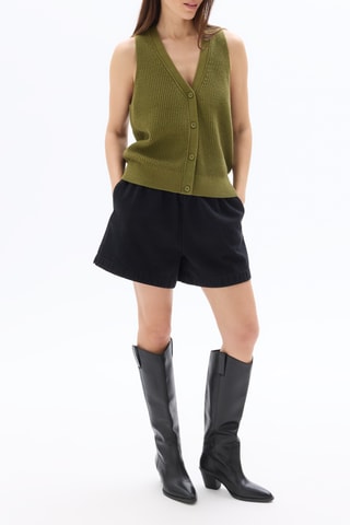 Mouwloos Vest - Kaki