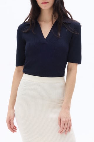 Top - Marineblauw