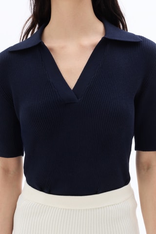 Top - Marineblauw