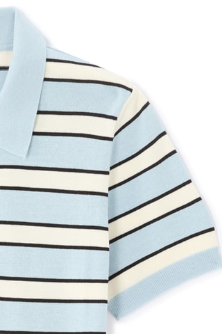 Polo Regular Fit - Hemelsblauw en Ecru