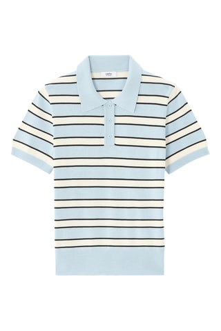 Polo Regular Fit - Hemelsblauw en Ecru