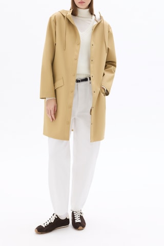 Regenjas met capuchon - Beige