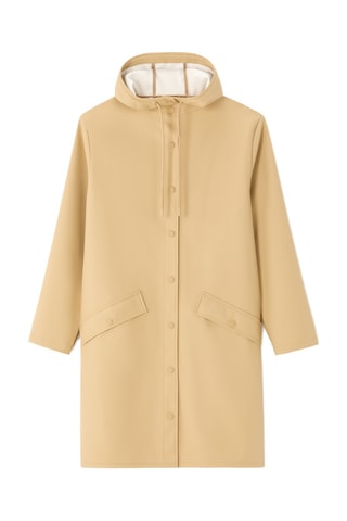 Regenjas met capuchon - Beige