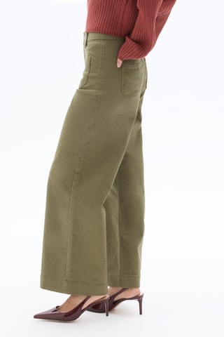 Broek Wide Legs - Kaki