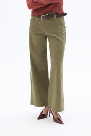 Broek Wide Legs - Kaki