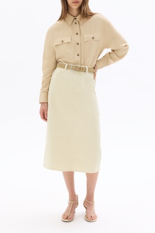 Blouse straight - Lichtbeige