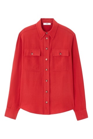 Blouse straight - Rood