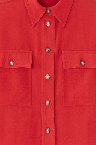 Blouse straight - Rood
