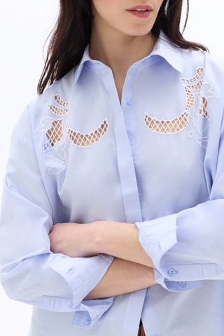Oversized Blouse - Hemelsblauw