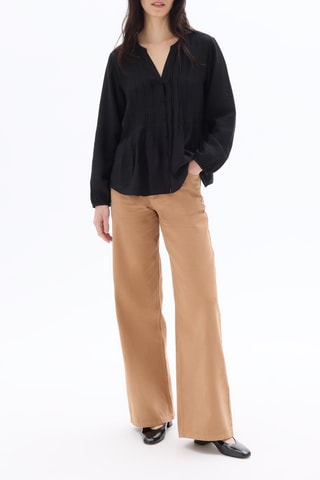 Blouse relaxed - Zwart