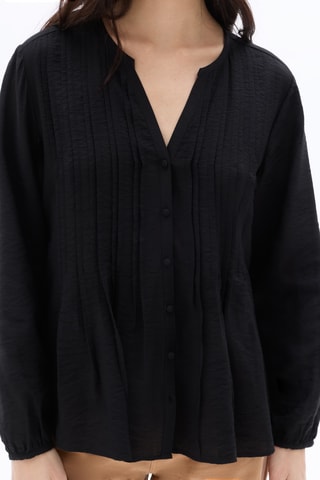 Blouse relaxed - Zwart