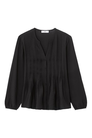 Blouse relaxed - Zwart
