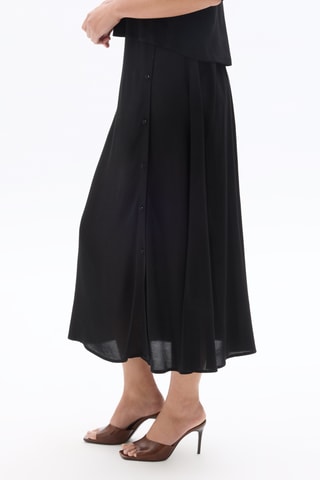 Midirok Hoge Taille - Zwart
