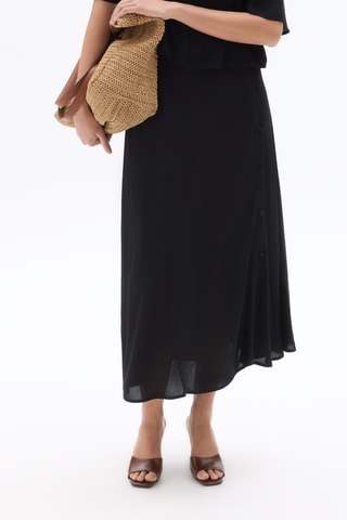 Midirok Hoge Taille - Zwart