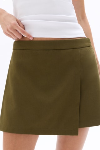 Broekrok Hoge Taille - Kaki