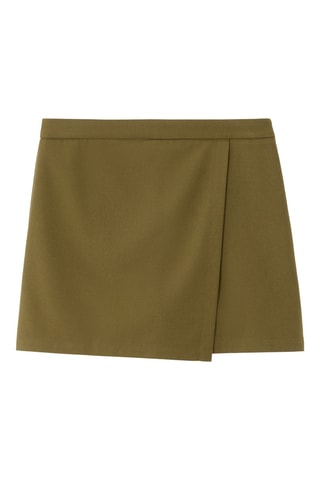 Broekrok Hoge Taille - Kaki